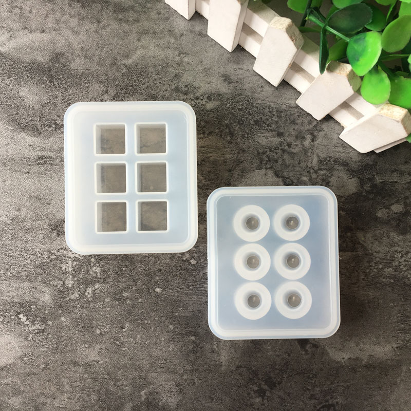 Jewelry Making Mold - แม่พิมพ์ซิลิโคน 16 มม.Cubeลูกปัด 6 ช่องซิลิโคนเรซินแม่พิมพ์ทำด้วยมือDIYเครื่องประดับหัตถกรรมทำอีพ็อกซี่เรซินแม่พิมพ์