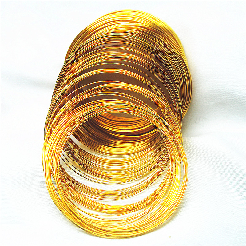 Memory Wire Bracelet - 200 กรัม DIY สร้อยข้อมือเมมโมรี่ลวดเหล็กสีธรรมชาติสีเงินสีทอง 60 ซม.