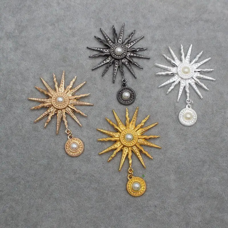 Jewelry Making For Adults - วัสดุทำมงกุฎ Starburst DIY รูปทรงดอกไม้ประดับมุก โลลิต้า ชุบทอง