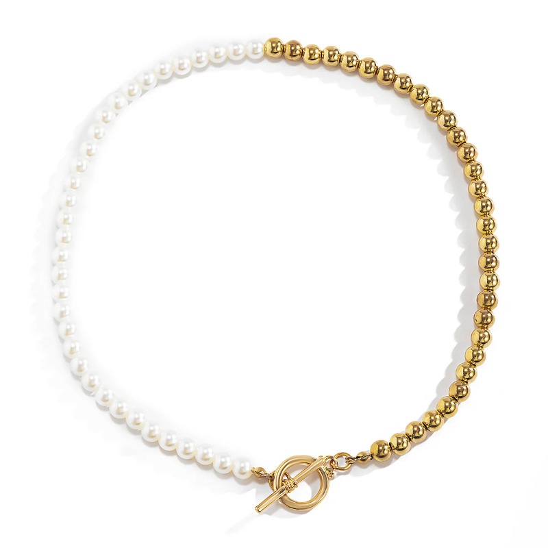สร้อยคอไข่มุกเทียมมินาร์ คลาสส - Toggle Clasp Gold บทวิจารณ์และราคา