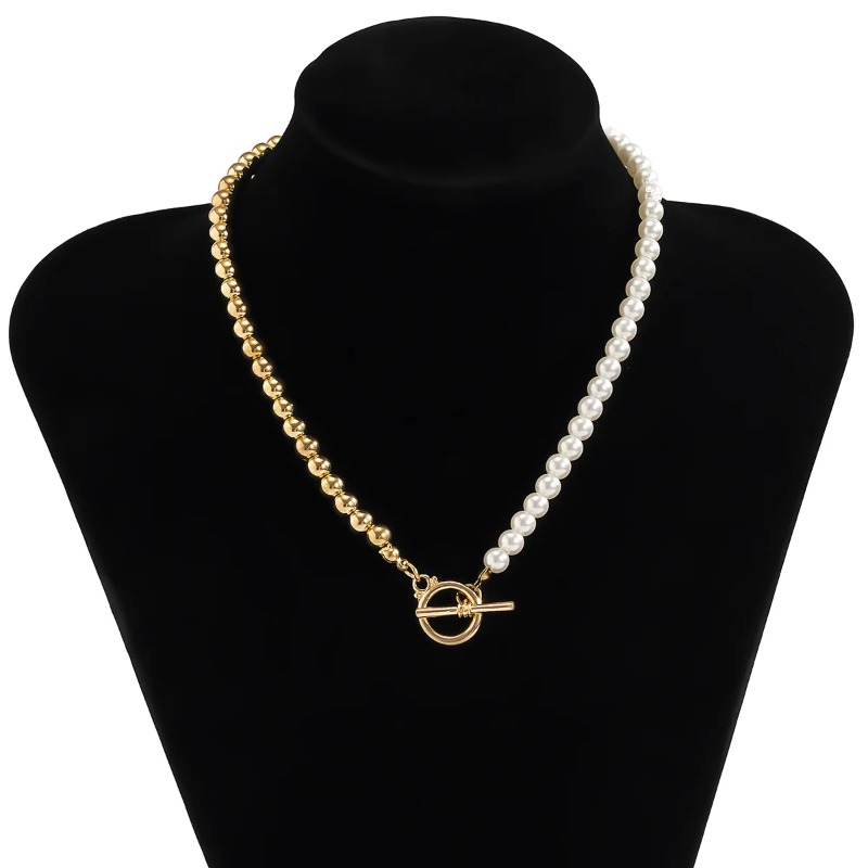 สร้อยคอไข่มุกเทียมมินาร์ คลาสส - Toggle Clasp Gold บทวิจารณ์และราคา