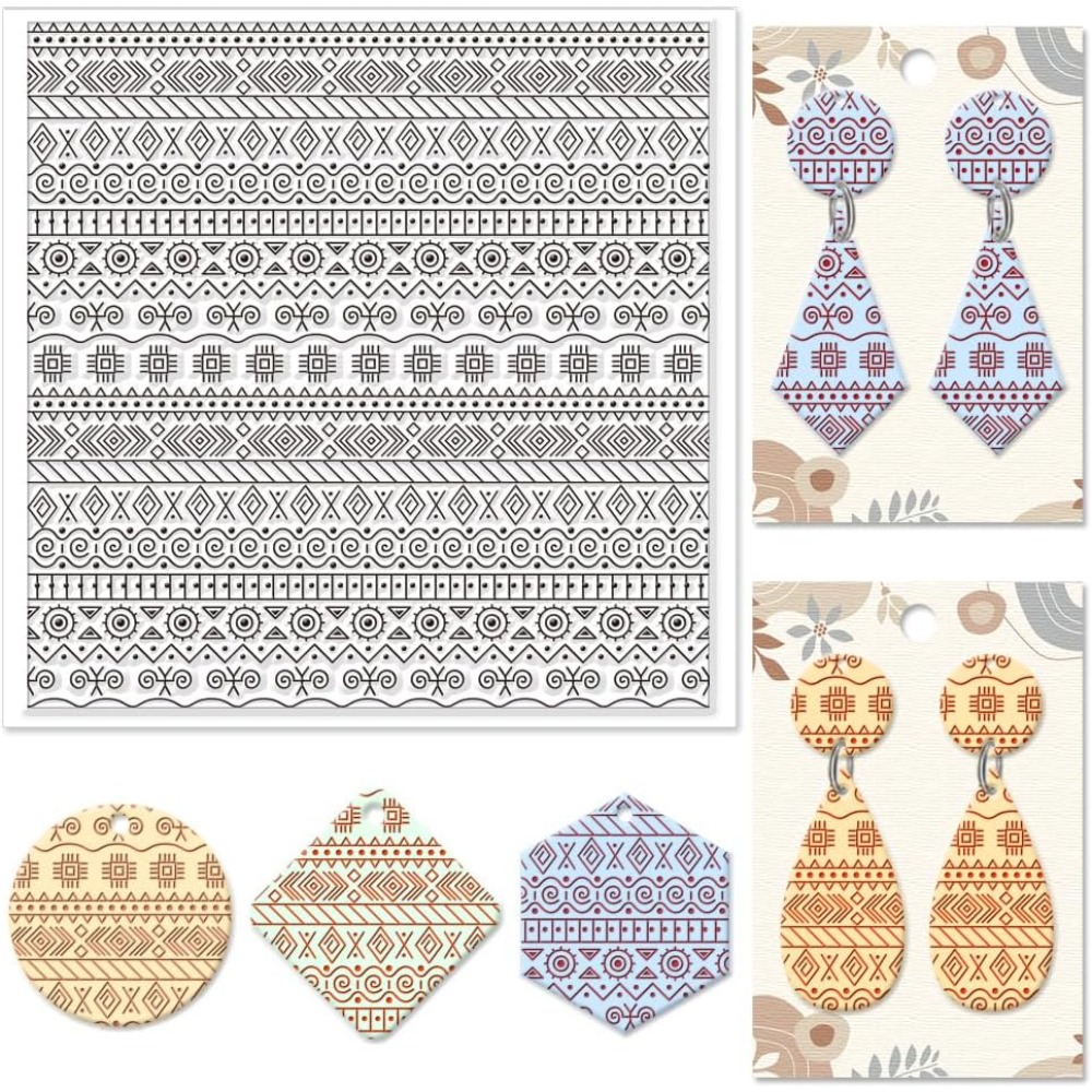 สิ่งทอเรขาคณิตซิลิโคนเนื้อแสตม - Jewelry Making Mold บทวิจารณ์และราคา