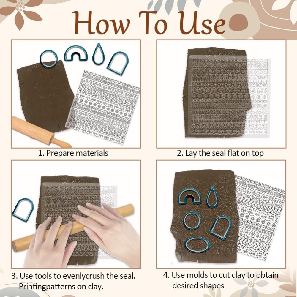 สิ่งทอเรขาคณิตซิลิโคนเนื้อแสตม - Jewelry Making Mold บทวิจารณ์และราคา