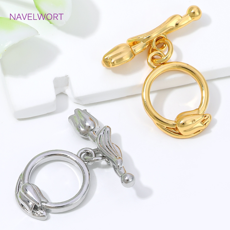 ตัวล็อกแบบ Toggle ชุบทอง 18K ท - Toggle Clasp Gold บทวิจารณ์และราคา