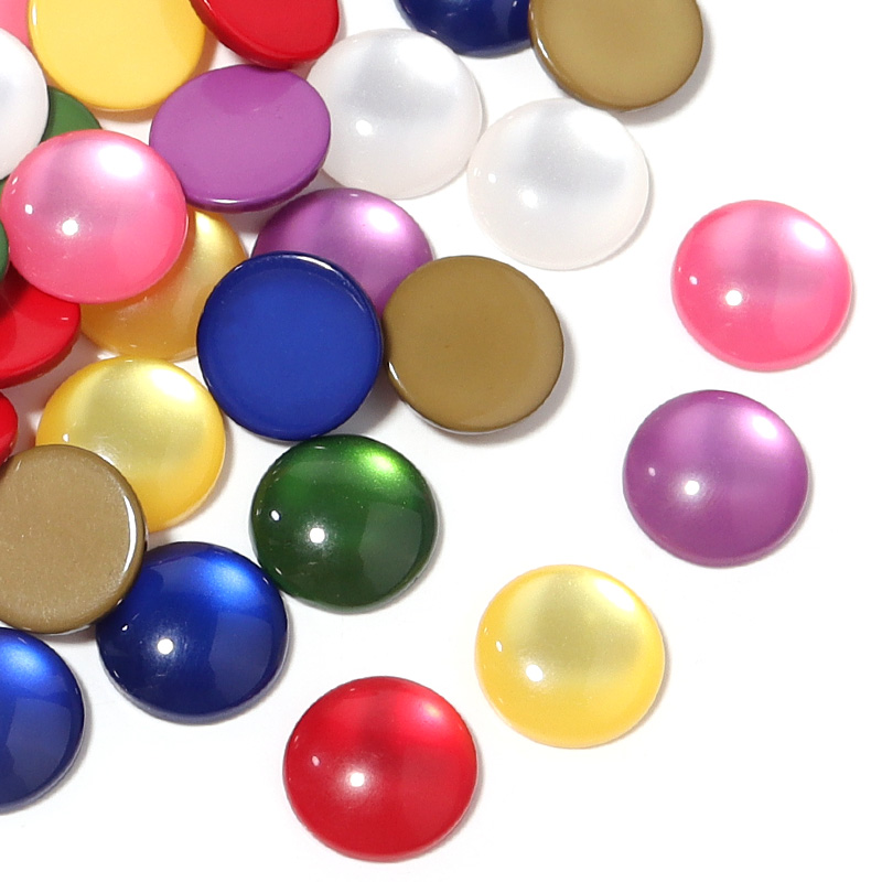 50 ชิ้น คาโบชองเรซินหลากสีเลีย - Jewelry Making Gemstones บทวิจารณ์และราคา