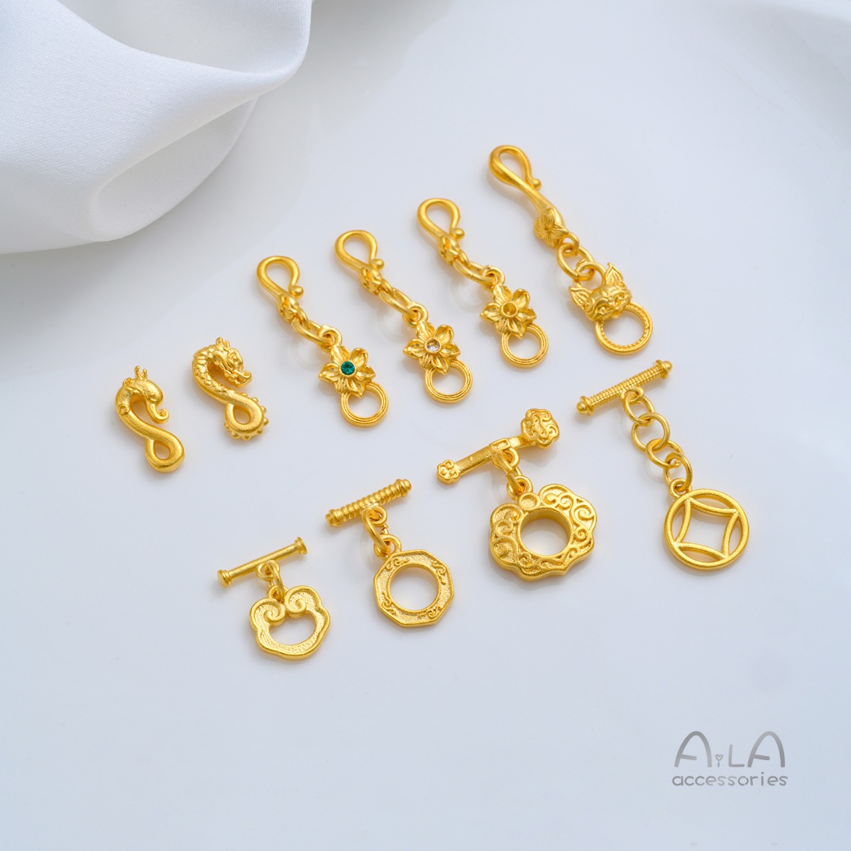 ตัวล็อคแบบ OT ลายเหรียญรูอี้ ป - Toggle Clasp Gold บทวิจารณ์และราคา