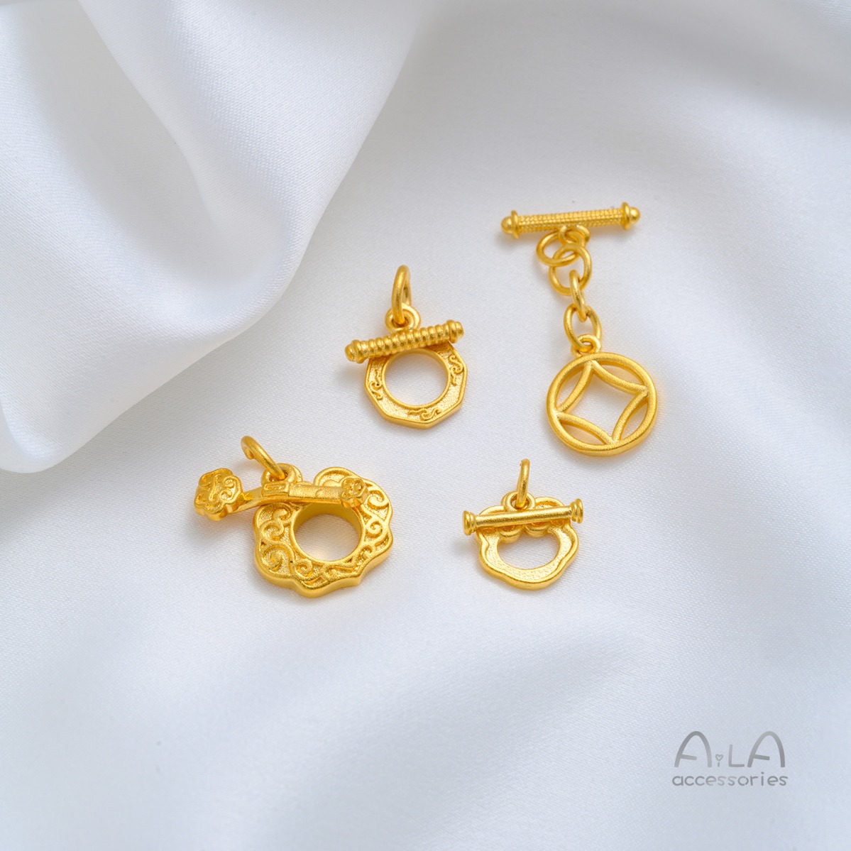 ตัวล็อคแบบ OT ลายเหรียญรูอี้ ป - Toggle Clasp Gold บทวิจารณ์และราคา