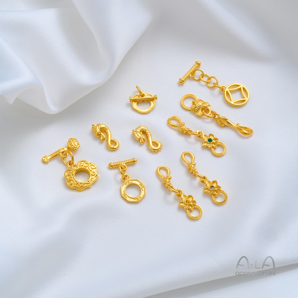 ตัวล็อคแบบ OT ลายเหรียญรูอี้ ป - Toggle Clasp Gold บทวิจารณ์และราคา