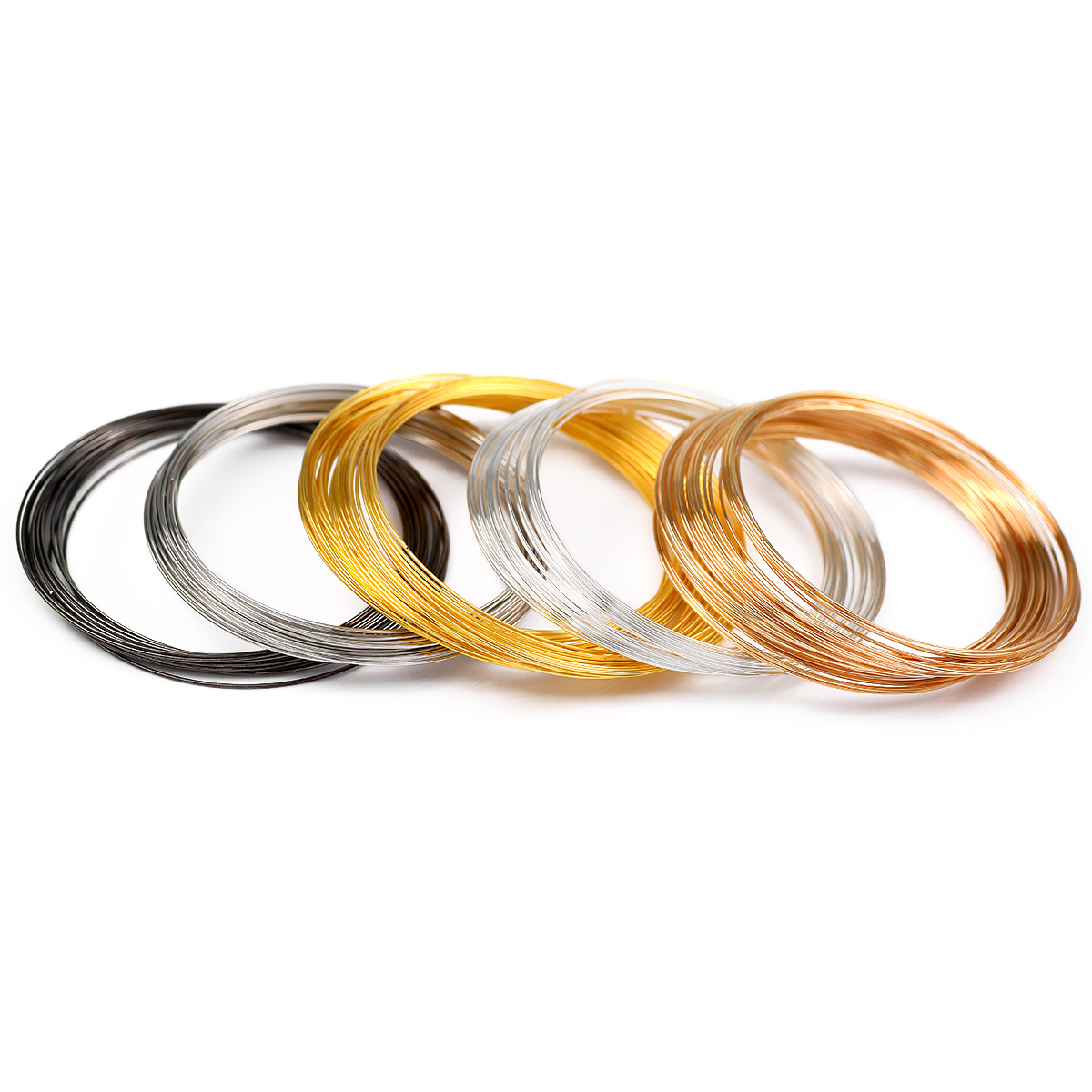 50 ลูป/ล็อต 0.6 มม.ลวดเหล็กสำห - Memory Wire Bracelet บทวิจารณ์และราคา