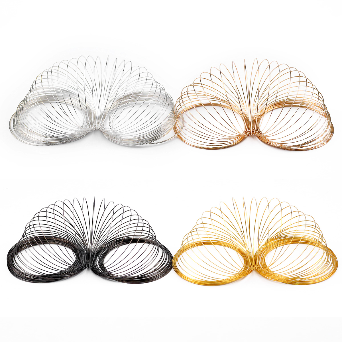 50 ลูป/ล็อต 0.6 มม.ลวดเหล็กสำห - Memory Wire Bracelet บทวิจารณ์และราคา