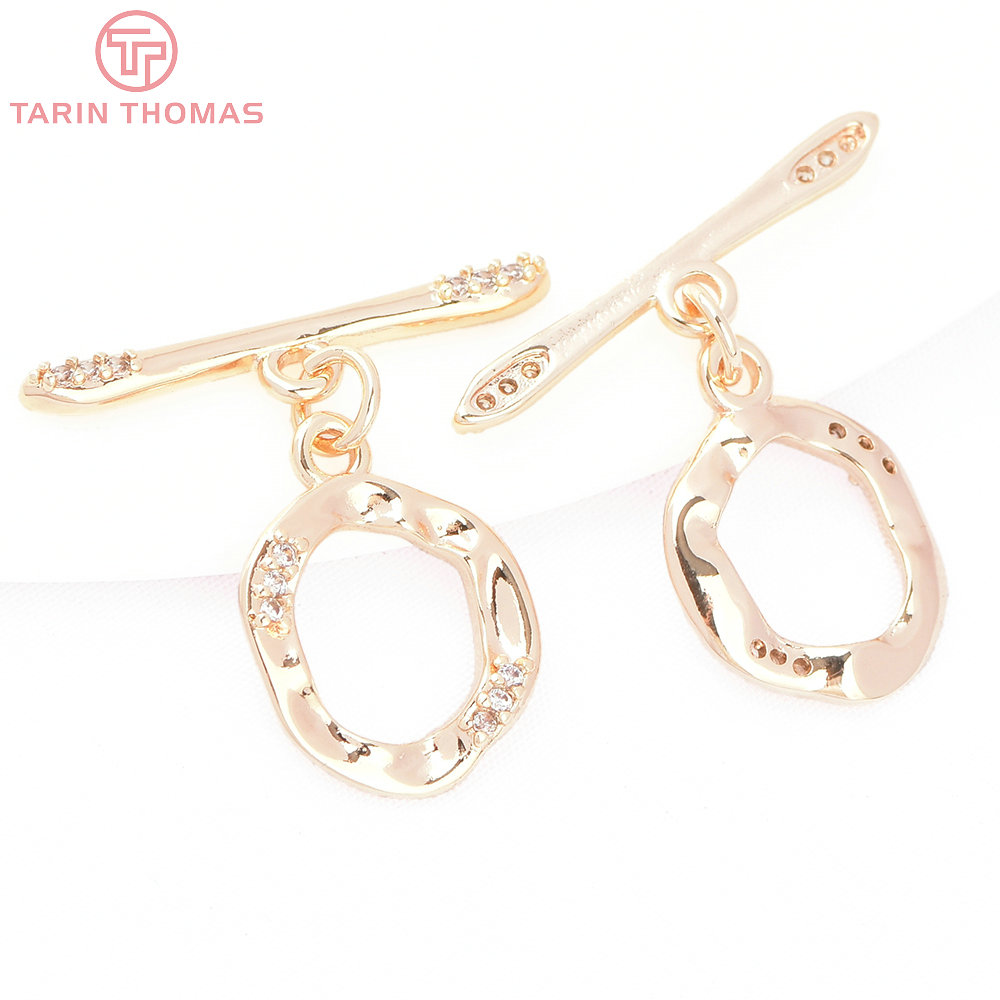 (8193) 4ชุด24K สีทองทองเหลืองก - Toggle Clasp Gold บทวิจารณ์และราคา