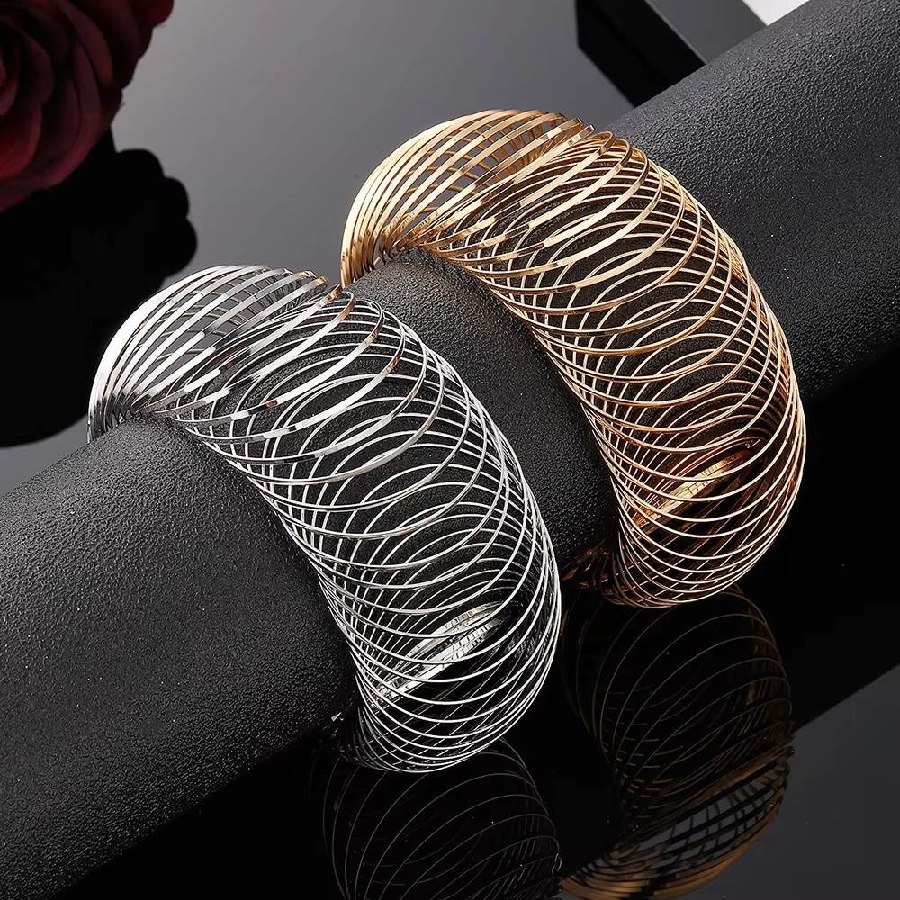 กำไลข้อมือทรงกลม สายยืดหยุ่น ด - Memory Wire Bracelet บทวิจารณ์และราคา