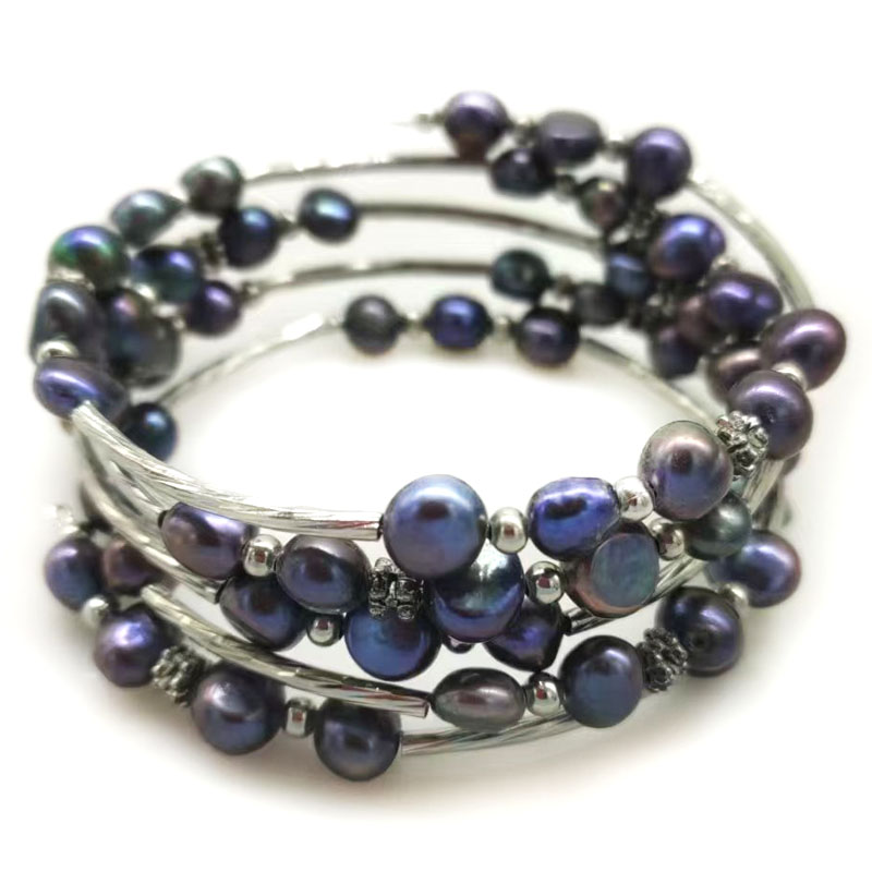 33 นิ้ว 7-8 มม.สายรุ้งธรรมชาติ - Memory Wire Bracelet บทวิจารณ์และราคา