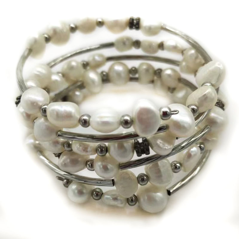 33 นิ้ว 7-8 มม.สายรุ้งธรรมชาติ - Memory Wire Bracelet บทวิจารณ์และราคา