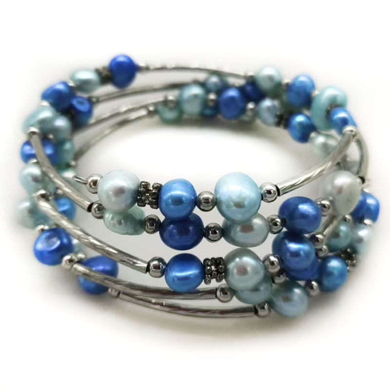 33 นิ้ว 7-8 มม.สายรุ้งธรรมชาติ - Memory Wire Bracelet บทวิจารณ์และราคา