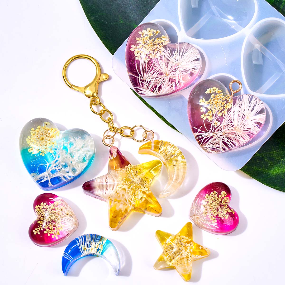 แม่พิมพ์ซิลิโคนรูปดาวหัวใจพระจ - Jewelry Making Mold บทวิจารณ์และราคา
