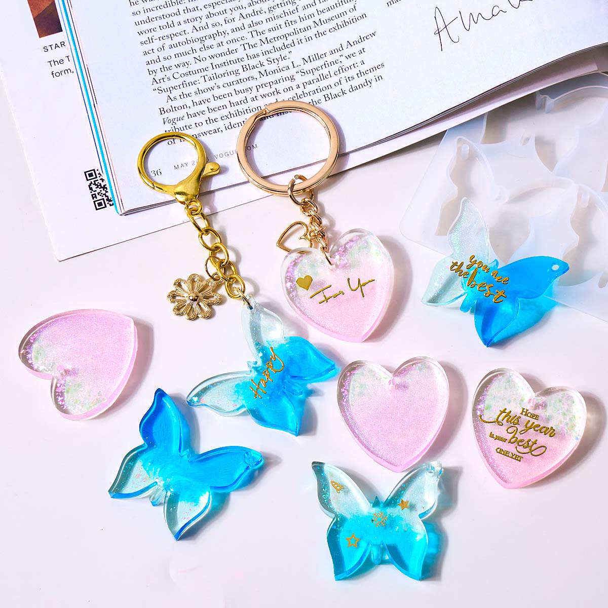 แม่พิมพ์ซิลิโคนรูปหัวใจผีเสื้อ - Jewelry Making Mold บทวิจารณ์และราคา