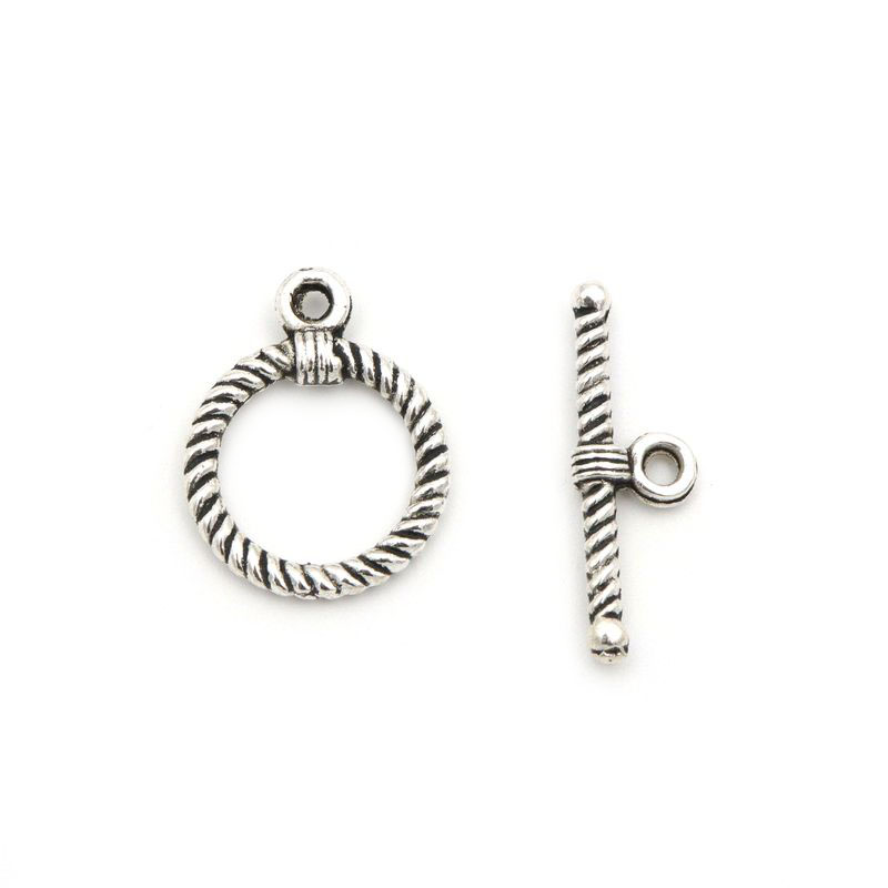 10ชุดทอง-เงินสีหัวใจดอกไม้ Fas - Toggle Clasp Gold บทวิจารณ์และราคา