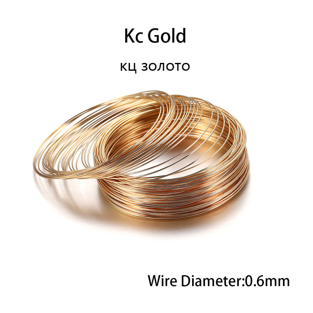 100 ลูป/Lot 0.6 มม.Silver Gold - Memory Wire Bracelet บทวิจารณ์และราคา