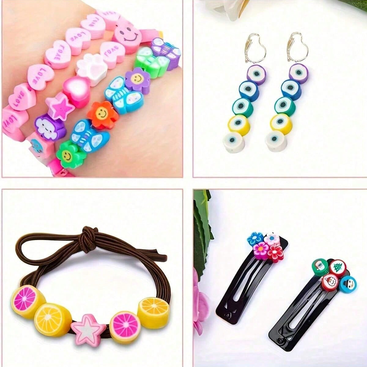 1450/1200/250 ชิ้นชุดลูกปัดดิน - Jewelry Making For Adults บทวิจารณ์และราคา