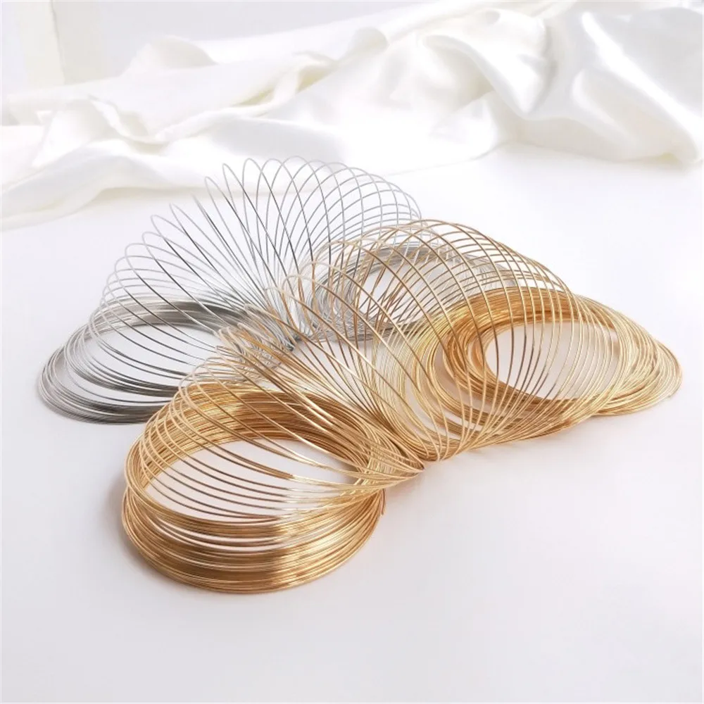 การเก็บรักษาสี 14K ทองคําขาวทอ - Memory Wire Bracelet บทวิจารณ์และราคา