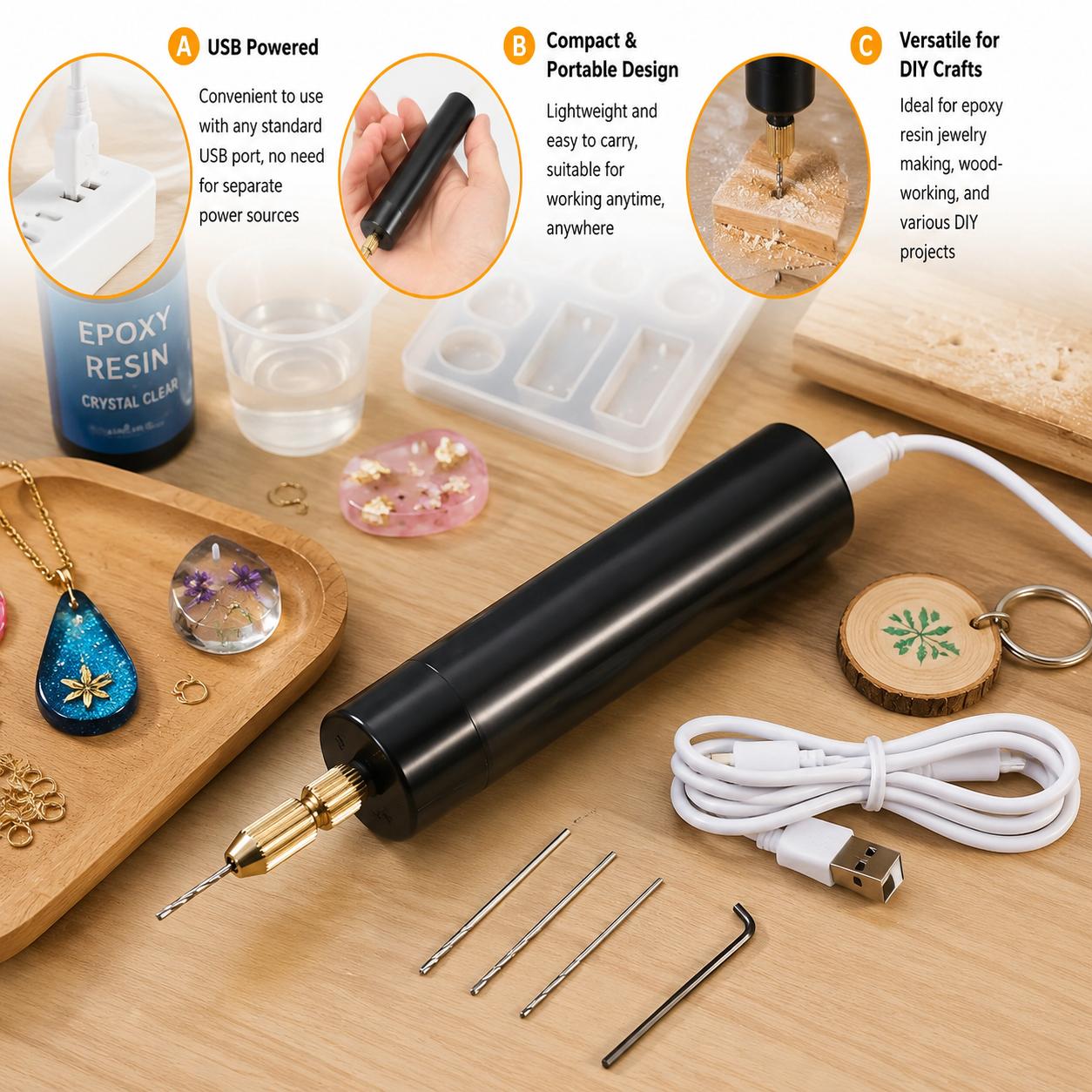 สว่านไฟฟ้าขนาดเล็กแบบพกพา ใช้พ - Jewelry Making Kit Professional บทวิจารณ์และราคา