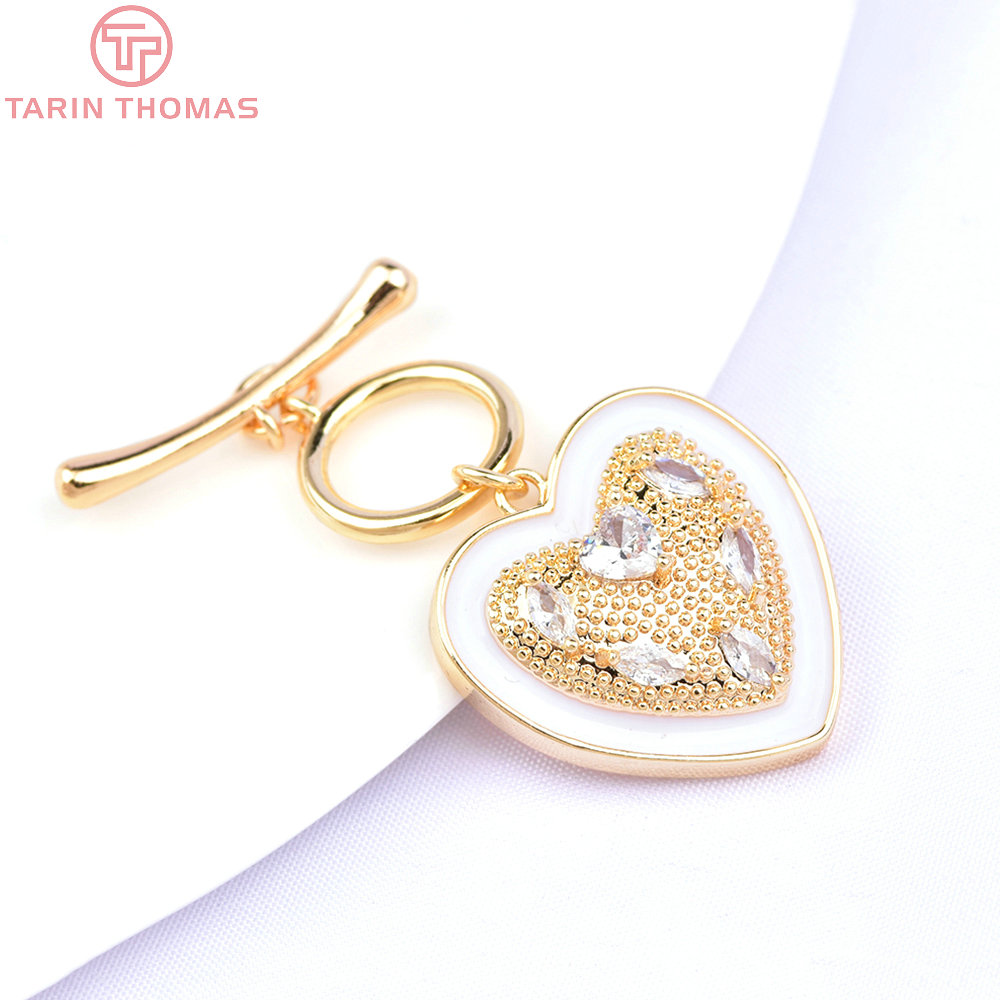 (6395) 2ชุด24K ทองชุบทองเหลือง - Toggle Clasp Gold บทวิจารณ์และราคา