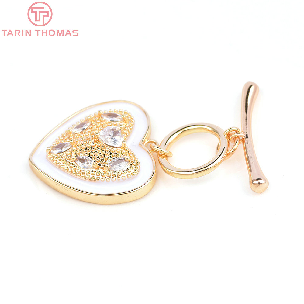 (6395) 2ชุด24K ทองชุบทองเหลือง - Toggle Clasp Gold บทวิจารณ์และราคา