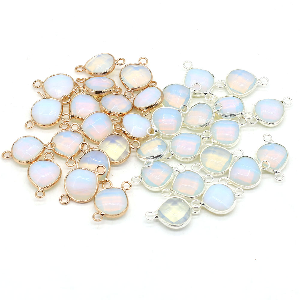 2pcs หินธรรมชาติตัวเชื่อมต่อไข - Jewelry Making For Adults บทวิจารณ์และราคา