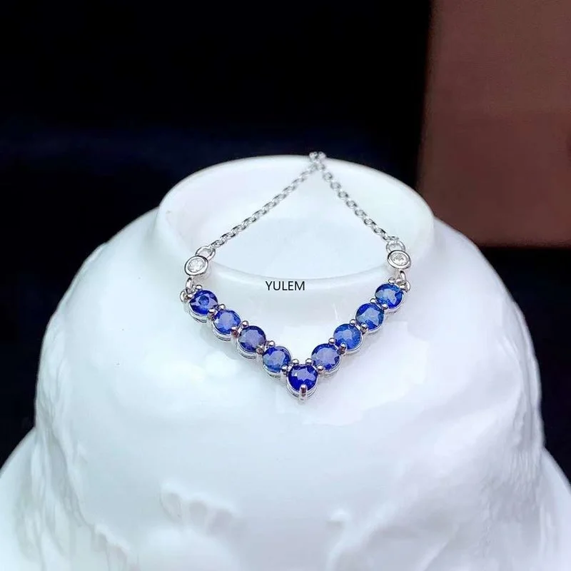 YULEM ธรรมชาติ AAAA Sapphire 3 - Jewelry Making University บทวิจารณ์และราคา