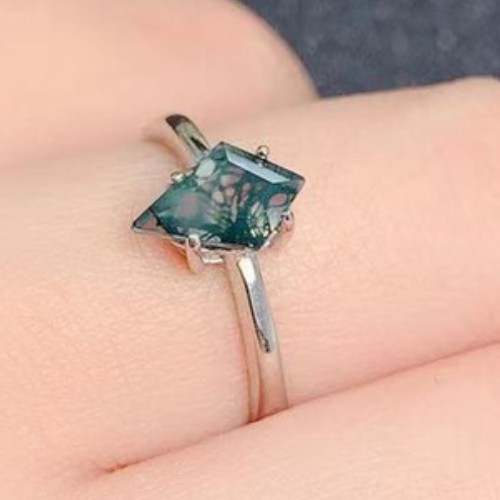 แหวนแต่งงานสีเงินมอส925สีเงินแ - Jewelry Making University บทวิจารณ์และราคา