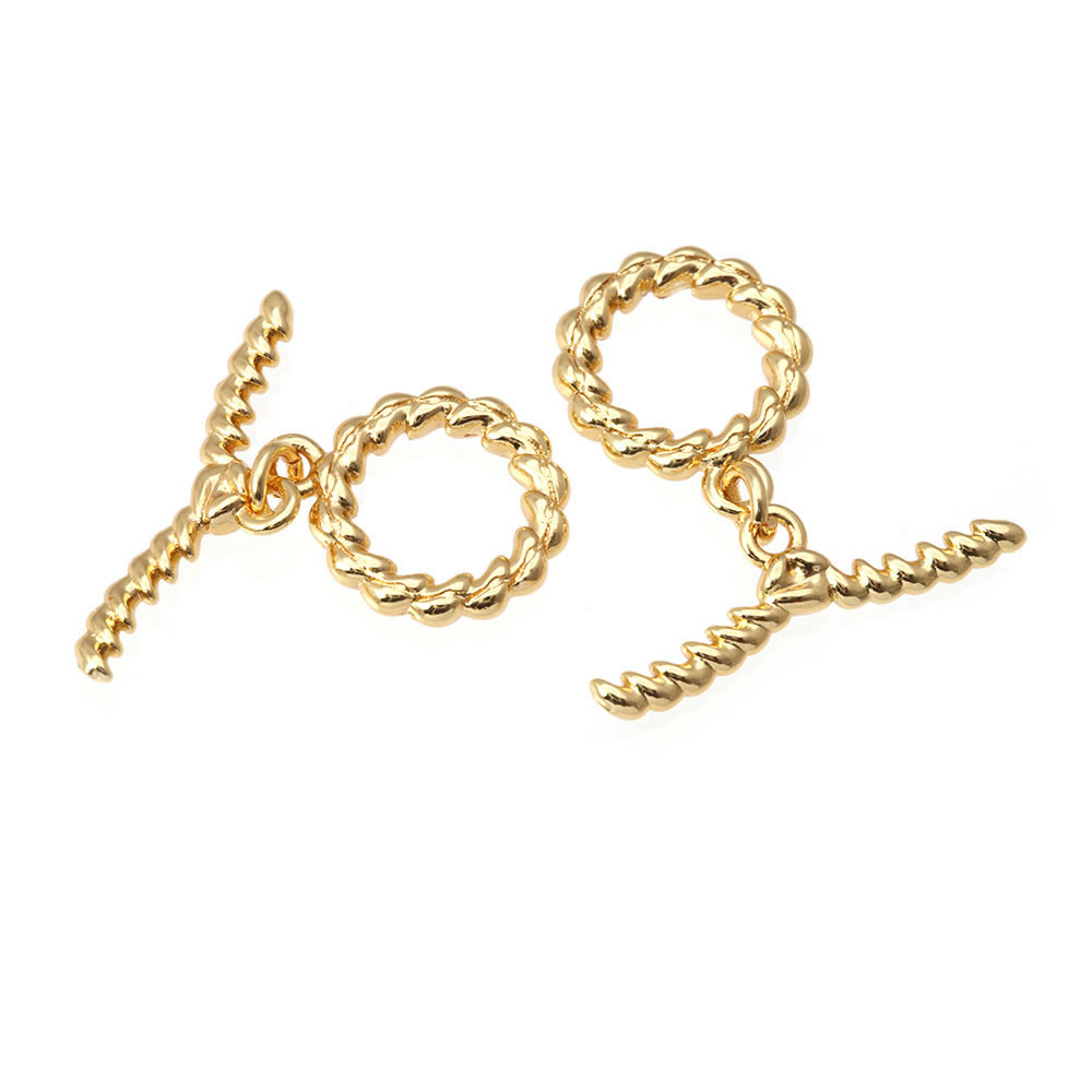 ตัวล็อคแบบกลม 6 ชุด สีทอง 18K  - Toggle Clasp Gold บทวิจารณ์และราคา