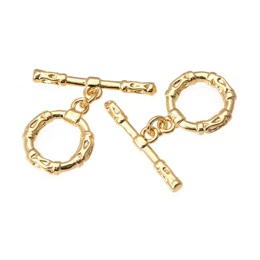 ตัวล็อคแบบกลม 6 ชุด สีทอง 18K  - Toggle Clasp Gold บทวิจารณ์และราคา