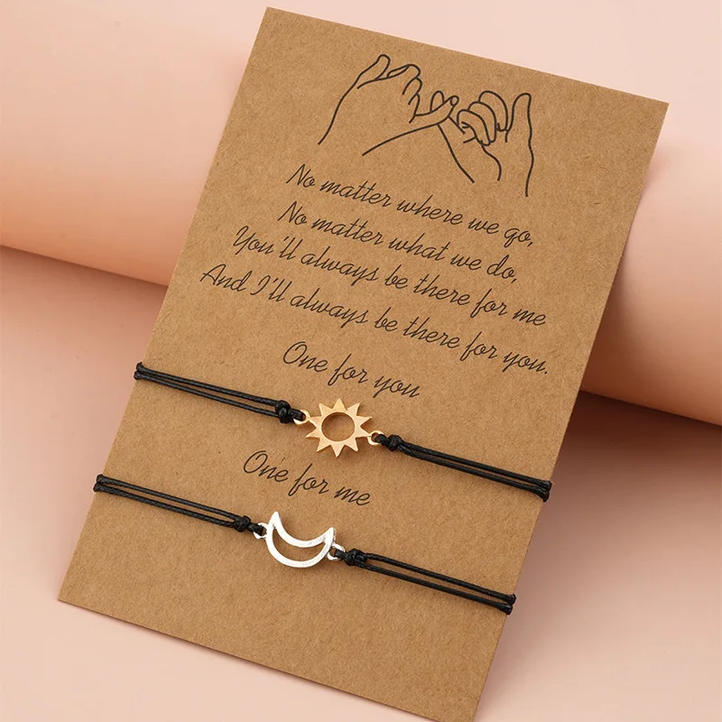 Simple Sun และ Moon Alloy Wax  - Memory Wire Bracelet บทวิจารณ์และราคา