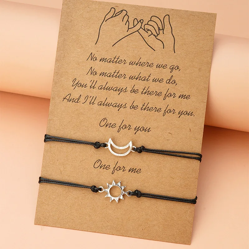 Simple Sun และ Moon Alloy Wax  - Memory Wire Bracelet บทวิจารณ์และราคา