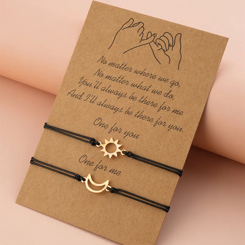 Simple Sun และ Moon Alloy Wax  - Memory Wire Bracelet บทวิจารณ์และราคา