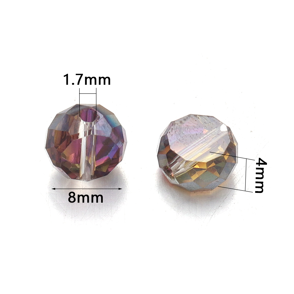 ลูกปัดคริสตัลทรงกลมแบนเคลือบสี - Jewelry Making Beginners บทวิจารณ์และราคา