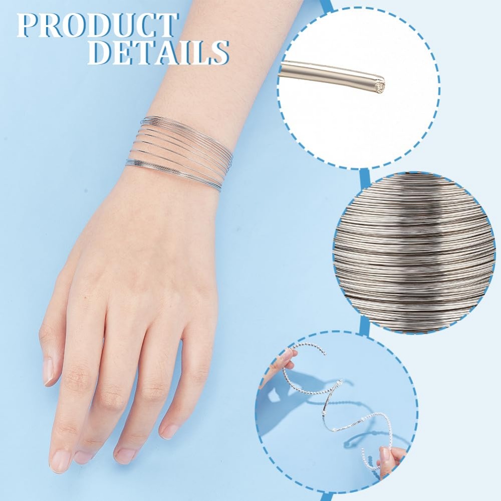 300 ห่วงเครื่องประดับลวดหน่วยค - Memory Wire Bracelet บทวิจารณ์และราคา