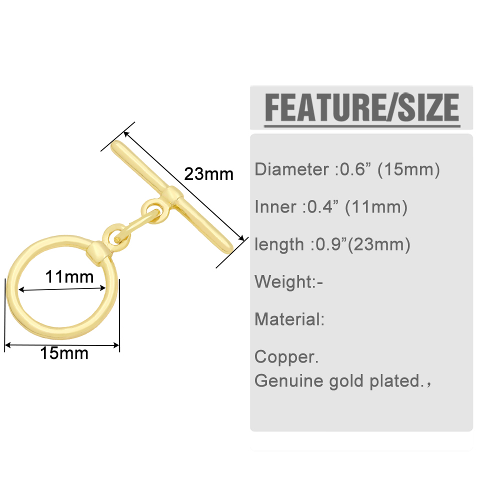 OCESRIO อินเทรนด์สลับรอบ Clasp - Toggle Clasp Gold บทวิจารณ์และราคา