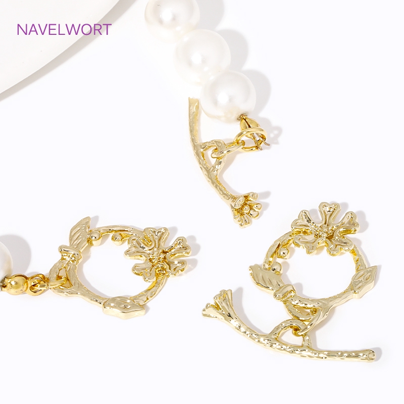 อินเทรนด์ 18K Gold Plated ดอกไ - Toggle Clasp Gold บทวิจารณ์และราคา