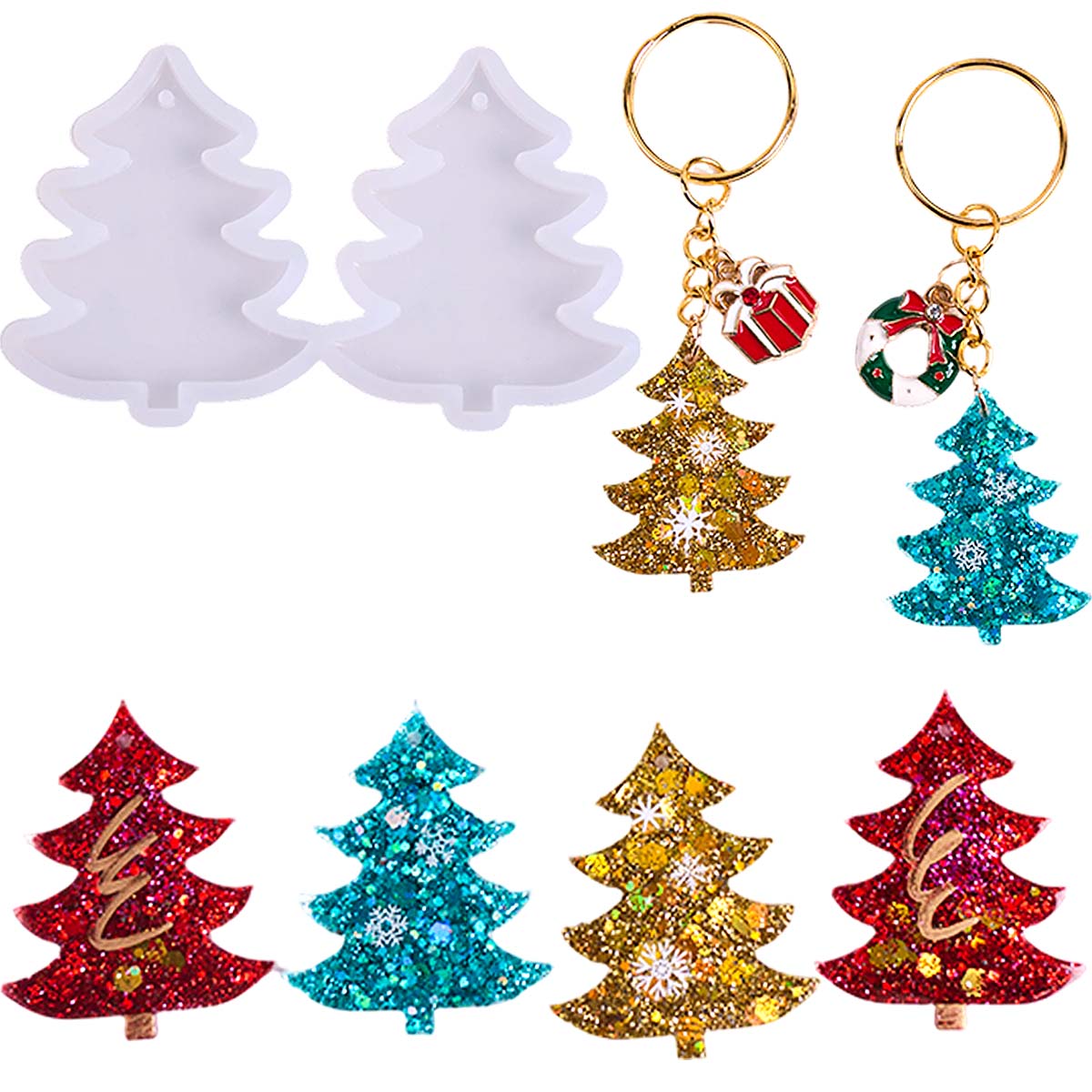 แม่พิมพ์ซิลิโคนรูปต้นคริสต์มาส - Jewelry Making Mold บทวิจารณ์และราคา