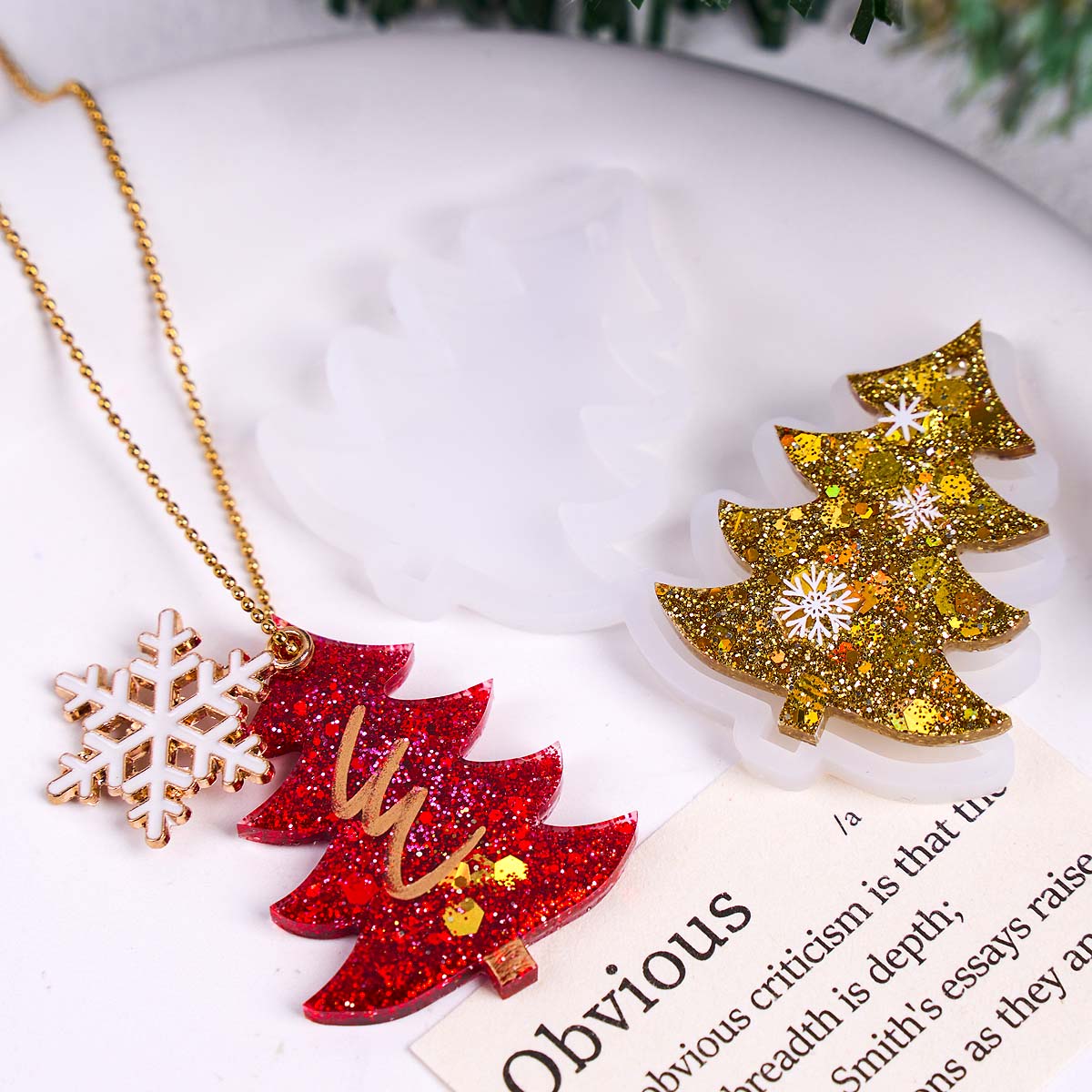 แม่พิมพ์ซิลิโคนรูปต้นคริสต์มาส - Jewelry Making Mold บทวิจารณ์และราคา