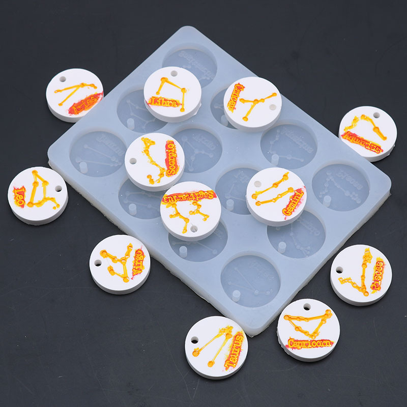 12 หลุม Constellation จี้แม่พิ - Jewelry Making Mold บทวิจารณ์และราคา
