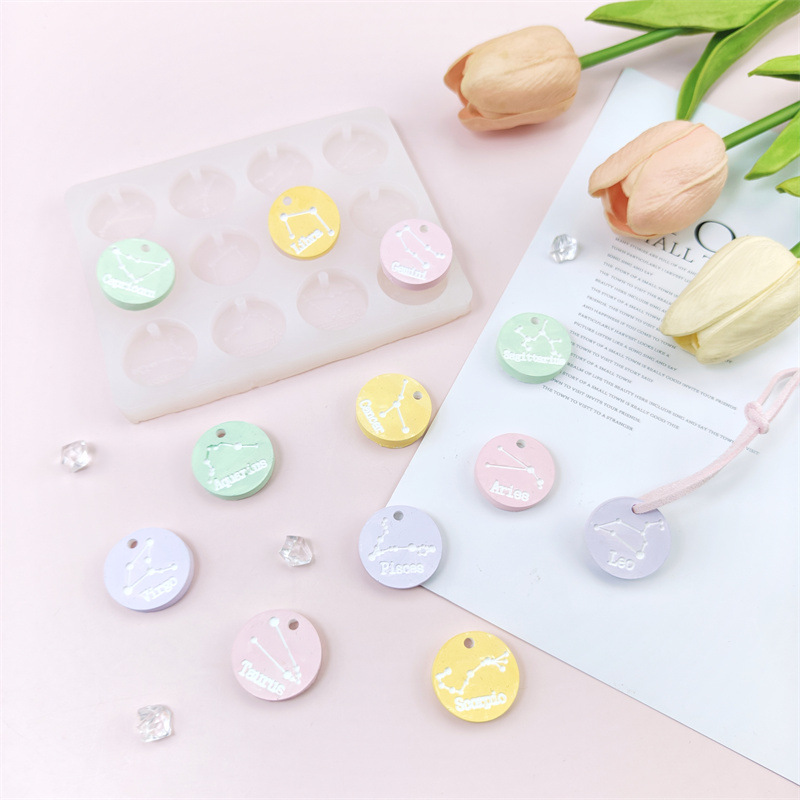 12 หลุม Constellation จี้แม่พิ - Jewelry Making Mold บทวิจารณ์และราคา